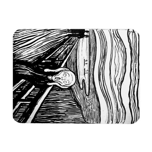 Der Schrei von Edvard Munch Magnet (Horizontal)