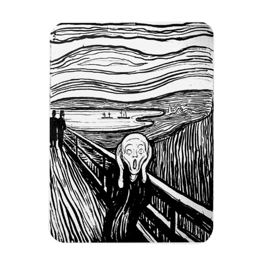 Der Schrei von Edvard Munch Magnet (Vertikal)