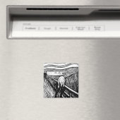 Der Schrei von Edvard Munch Magnet (In Situ (Geschirrspüler))