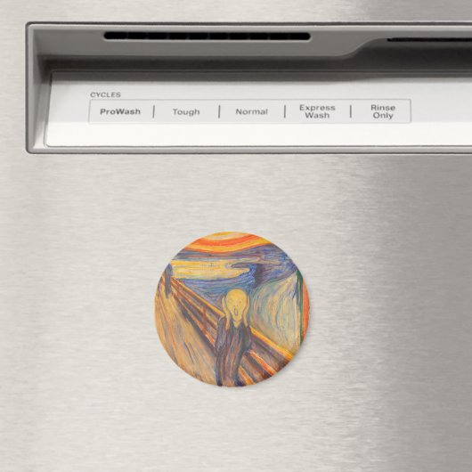 Der Schrei von Edvard Munch Magnet (In Situ (Geschirrspüler))