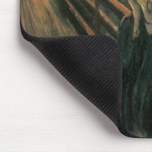 Der Schrei von Edvard Munch Mousepad (Ecke)
