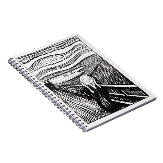 der Schrei von Edvard Munch Notizblock (Rechte Seite)