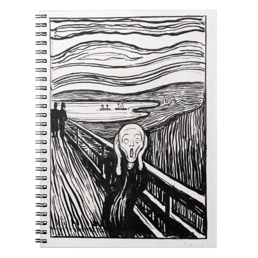 der Schrei von Edvard Munch Notizblock (Vorderseite)