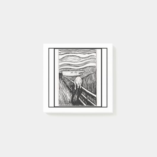 der Schrei von Edvard Munch Post-it Klebezettel (Vorderseite)