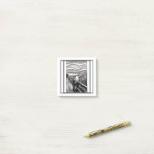 der Schrei von Edvard Munch Post-it Klebezettel (Auf Schreibtisch)