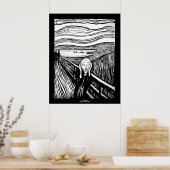 Der Schrei von Edvard Munch Poster (Küche)