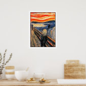 "Der Schrei" von Edvard Munch Poster (Küche)