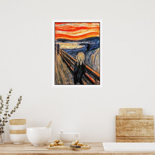 "Der Schrei" von Edvard Munch Poster (Küche)