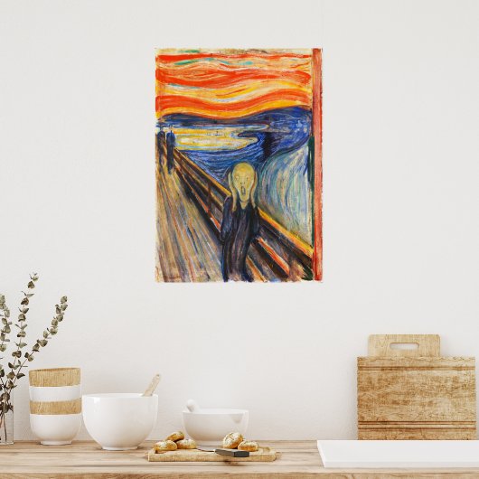 Der Schrei von Edvard Munch Poster (Küche)