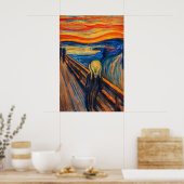 Der Schrei von Edvard Munch Poster (Küche)