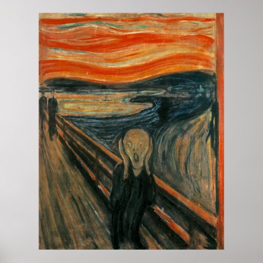 Der Schrei von Edvard Munch Poster (Vorne)