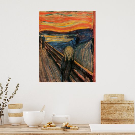 Der Schrei von Edvard Munch Poster (Küche)