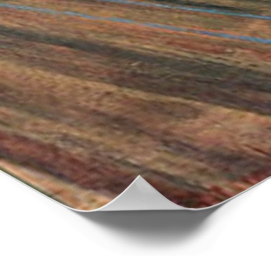 Der Schrei von Edvard Munch Poster (Ecke)