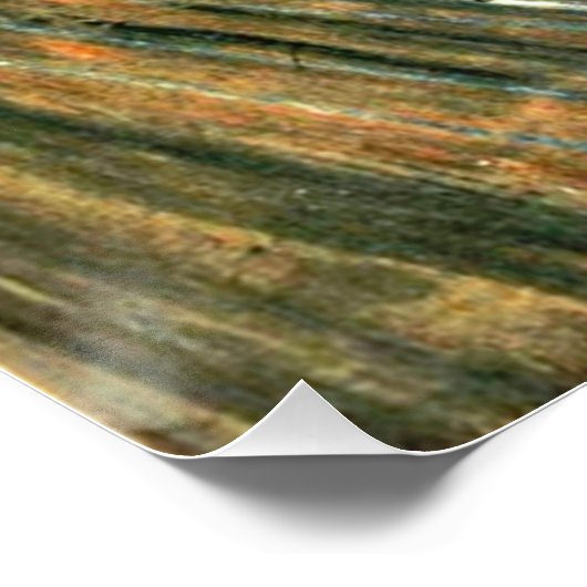 Der Schrei von Edvard Munch Poster (Ecke)