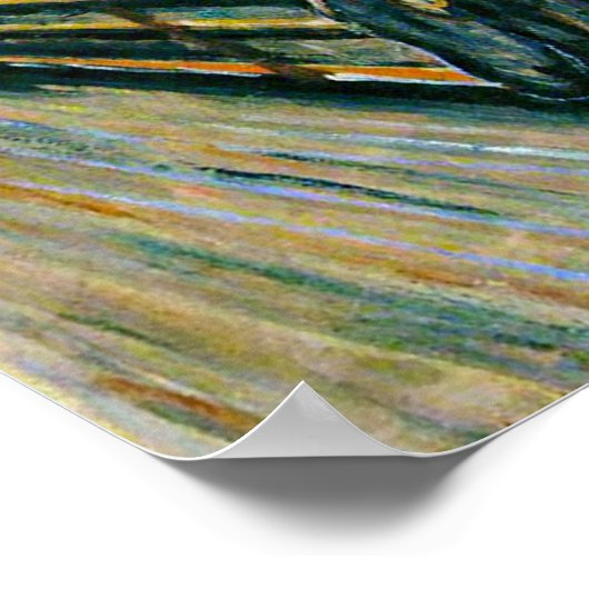 Der Schrei von Edvard Munch Poster (Ecke)