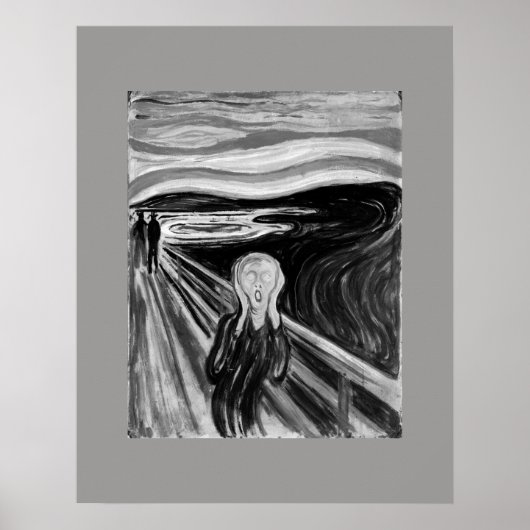 Der Schrei von Edvard Munch Poster (Vorne)