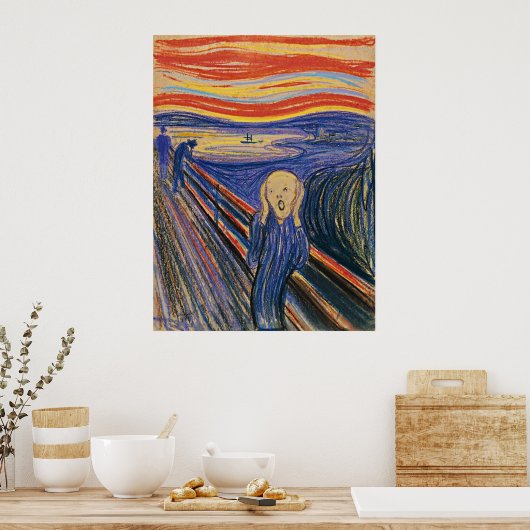 Der Schrei von Edvard Munch Poster (Küche)