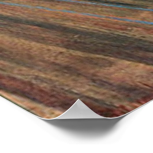 Der Schrei von Edvard Munch Poster (Ecke)