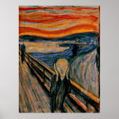 Der Schrei von Edvard Munch Poster (Vorne)