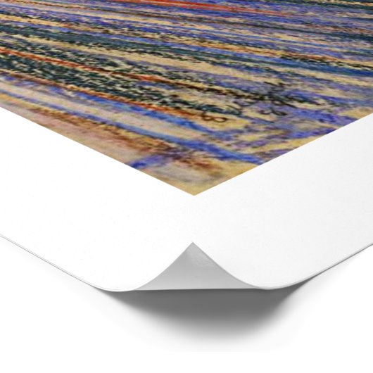 Der Schrei von Edvard Munch Poster (Ecke)