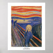 Der Schrei von Edvard Munch Poster (Vorne)