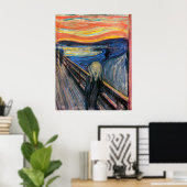 Der Schrei von Edvard Munch Poster (Heimbüro)