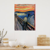 Der Schrei von Edvard Munch Poster (Küche)