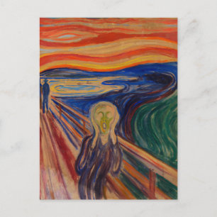 Der Schrei von Edvard Munch Postkarte
