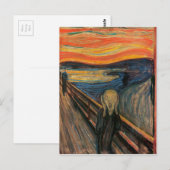 Der Schrei von Edvard Munch Postkarte (Vorne/Hinten)