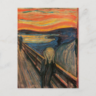 Der Schrei von Edvard Munch Postkarte