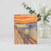 Der Schrei von Edvard Munch Postkarte (Stehend Vorderseite)