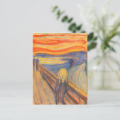 Der Schrei von Edvard Munch Postkarte (Stehend Vorderseite)