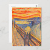 Der Schrei von Edvard Munch Postkarte (Vorne/Hinten)