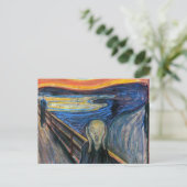 Der Schrei von Edvard Munch Postkarte (Stehend Vorderseite)