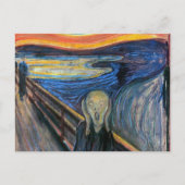 Der Schrei von Edvard Munch Postkarte (Vorderseite)