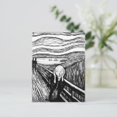Der Schrei von Edvard Munch Postkarte (Stehend Vorderseite)