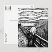Der Schrei von Edvard Munch Postkarte (Vorne/Hinten)