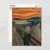 Der Schrei von Edvard Munch Postkarte (Vorne/Hinten)