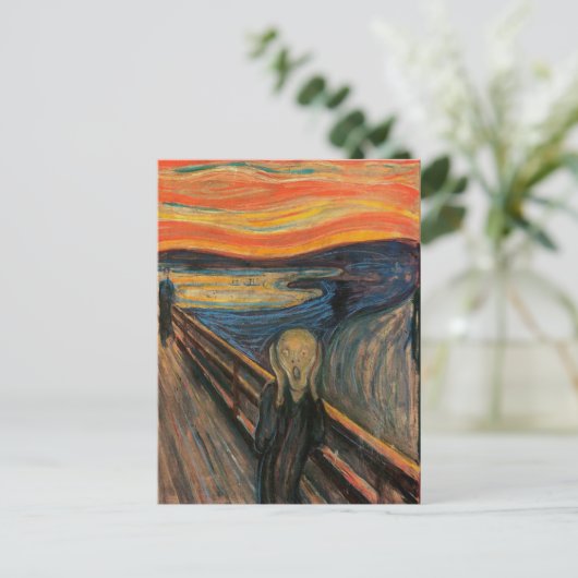 Der Schrei von Edvard Munch Postkarten (Stehend Vorderseite)