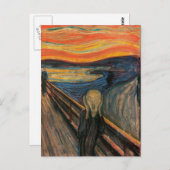 Der Schrei von Edvard Munch Postkarten (Vorne/Hinten)