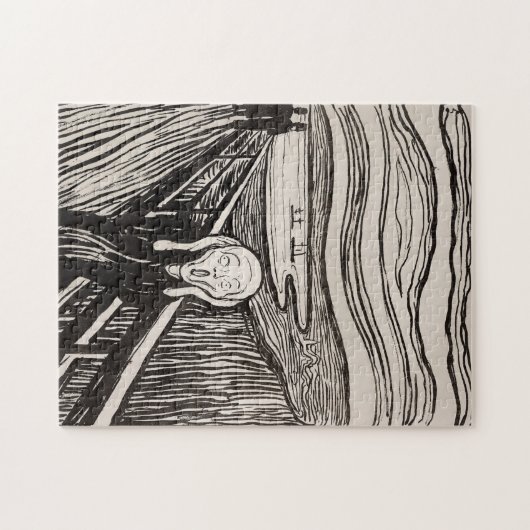 Der Schrei von Edvard Munch Puzzle (Horizontal)