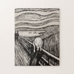 Der Schrei von Edvard Munch Puzzle<br><div class="desc">Behalt deinen Geist mit diesem Rätsel beschäftigt,  das das klassische Gemälde The Scream von Edvard Munch fotografiert</div>