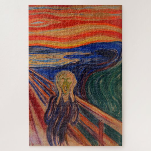 Der Schrei von Edvard Munch Puzzle (Vertikal)