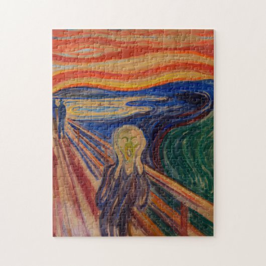 Der Schrei von Edvard Munch Puzzle (Vertikal)