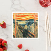 Der Schrei von Edvard Munch Serviette (Beispiel)