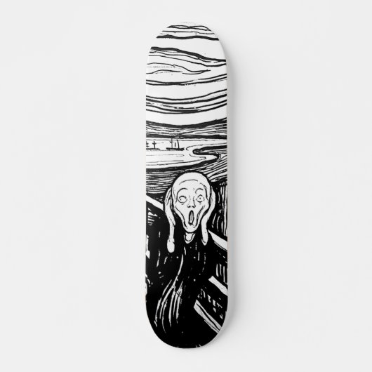 Der Schrei von Edvard Munch Skateboard (Vorne)