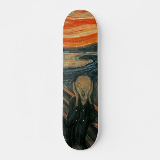 Der Schrei von Edvard Munch Skateboard (Vorne)