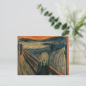 Der Schrei von Edvard Munch, symbolischer Maler Postkarte (Stehend Vorderseite)