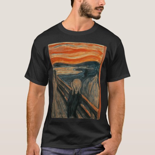 Der Schrei von Edvard Munch T-Shirt (Vorderseite)