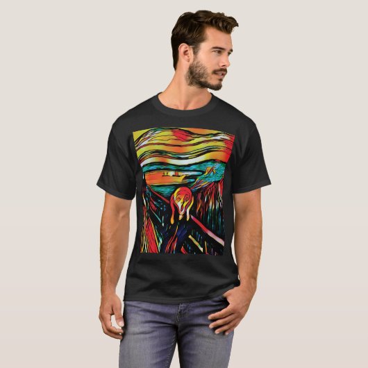 Der Schrei von Edvard Munch T - Shirt (Vorne ganz)